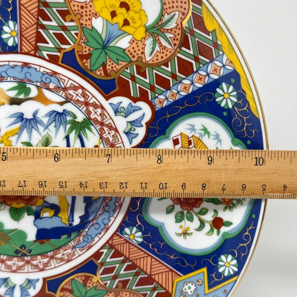 Vintage Japanese Imari Porcelain Display Plate 10